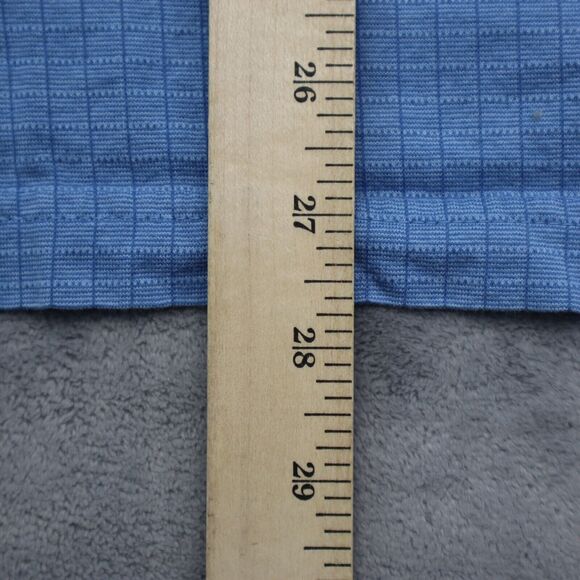 Wrangler Shirt Mens M Blue Short Sleeve Slit Chest Button Collared Top - Picture 5 of 16